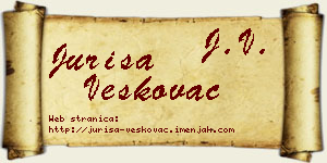 Juriša Veškovac vizit kartica